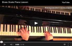 blues scale piano