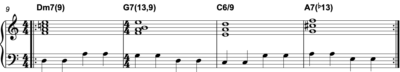 walking bass line