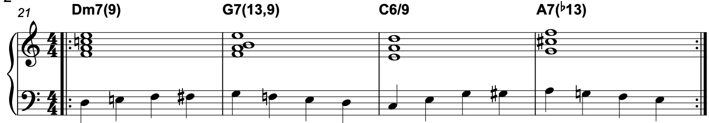 walking bass line
