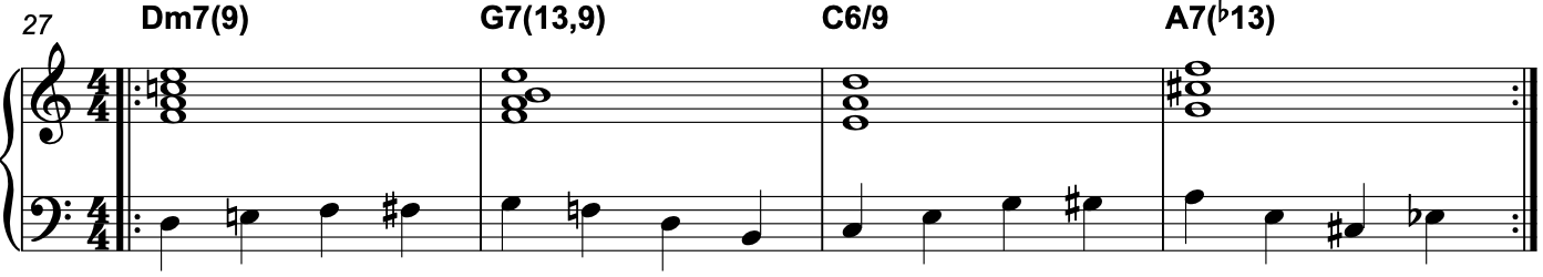 walking bass line
