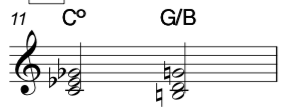 diminished and augmented chords